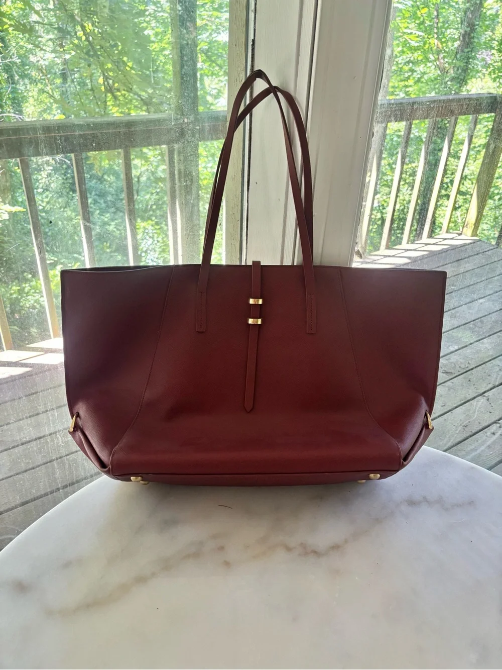Zac Women's Large Tote Bag - Burgundy - Picture 2 of 6